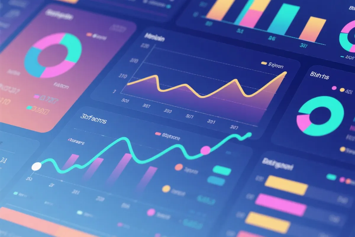 数据图表与开奖面板示意